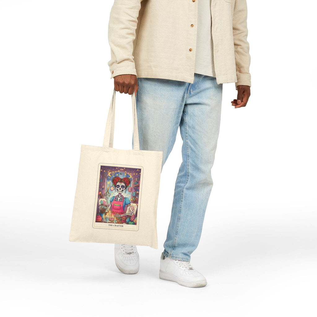 The Crafter Tarot Tote Bag | Witchy Tarot Art, Cotton Canvas - Addy Avenue