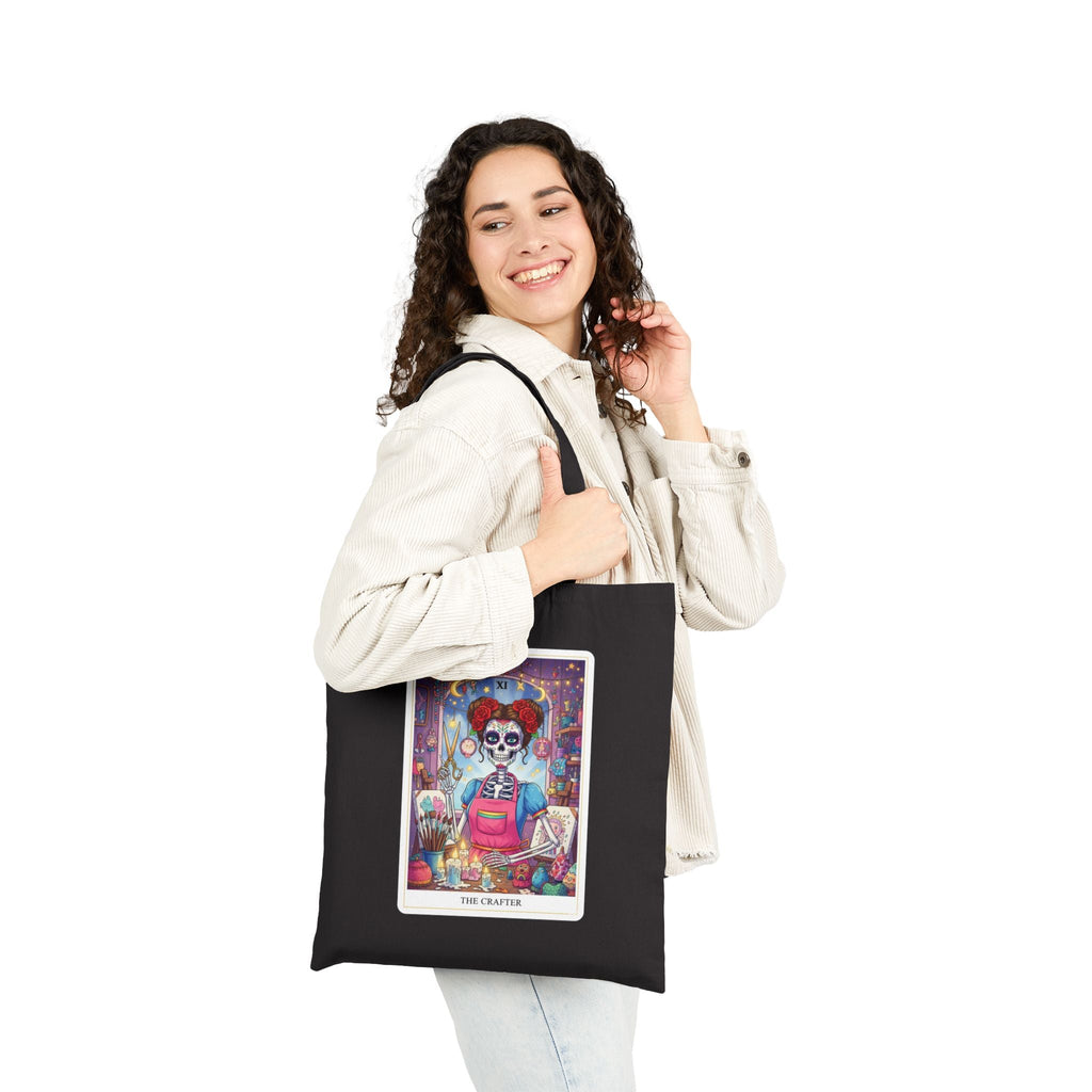 The Crafter Tarot Tote Bag | Witchy Tarot Art, Cotton Canvas - Addy Avenue