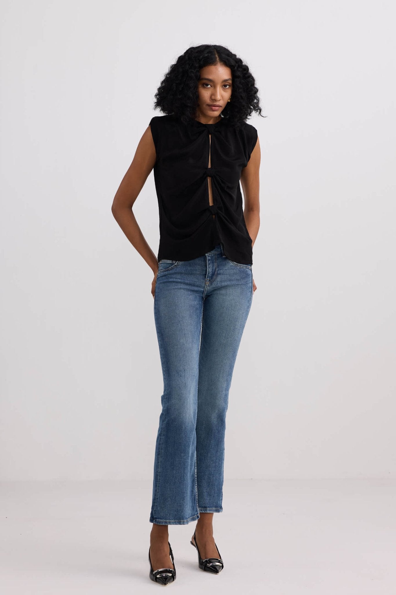 The Knot - so - Basic Top in Black - Addy Avenue