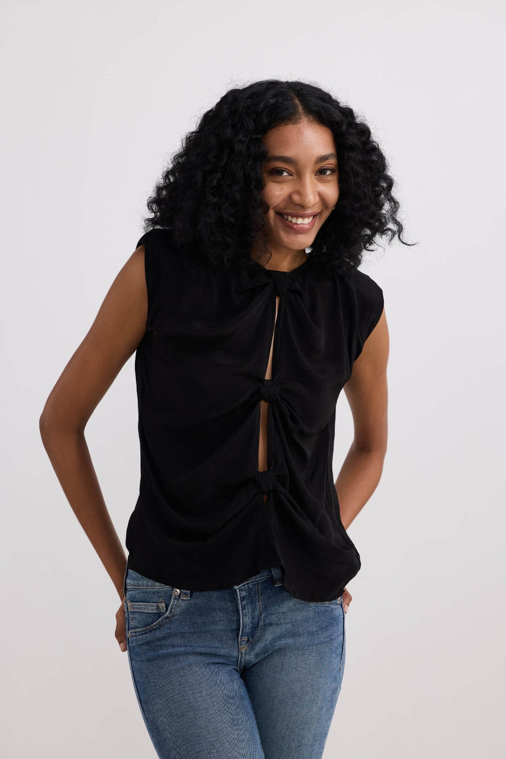 The Knot - so - Basic Top in Black - Addy Avenue