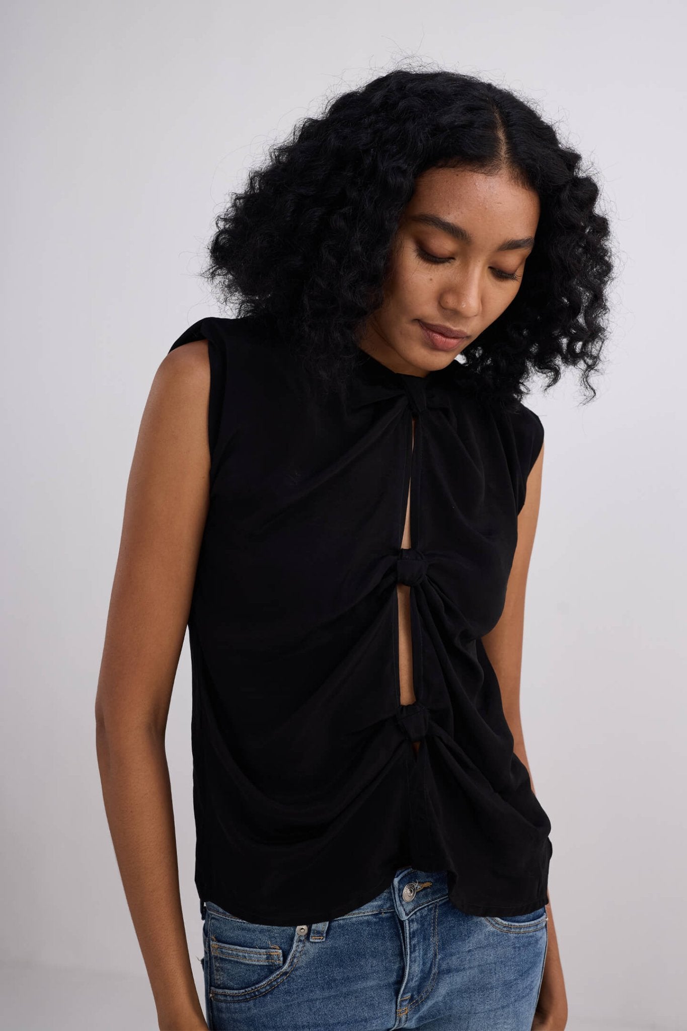 The Knot - so - Basic Top in Black - Addy Avenue