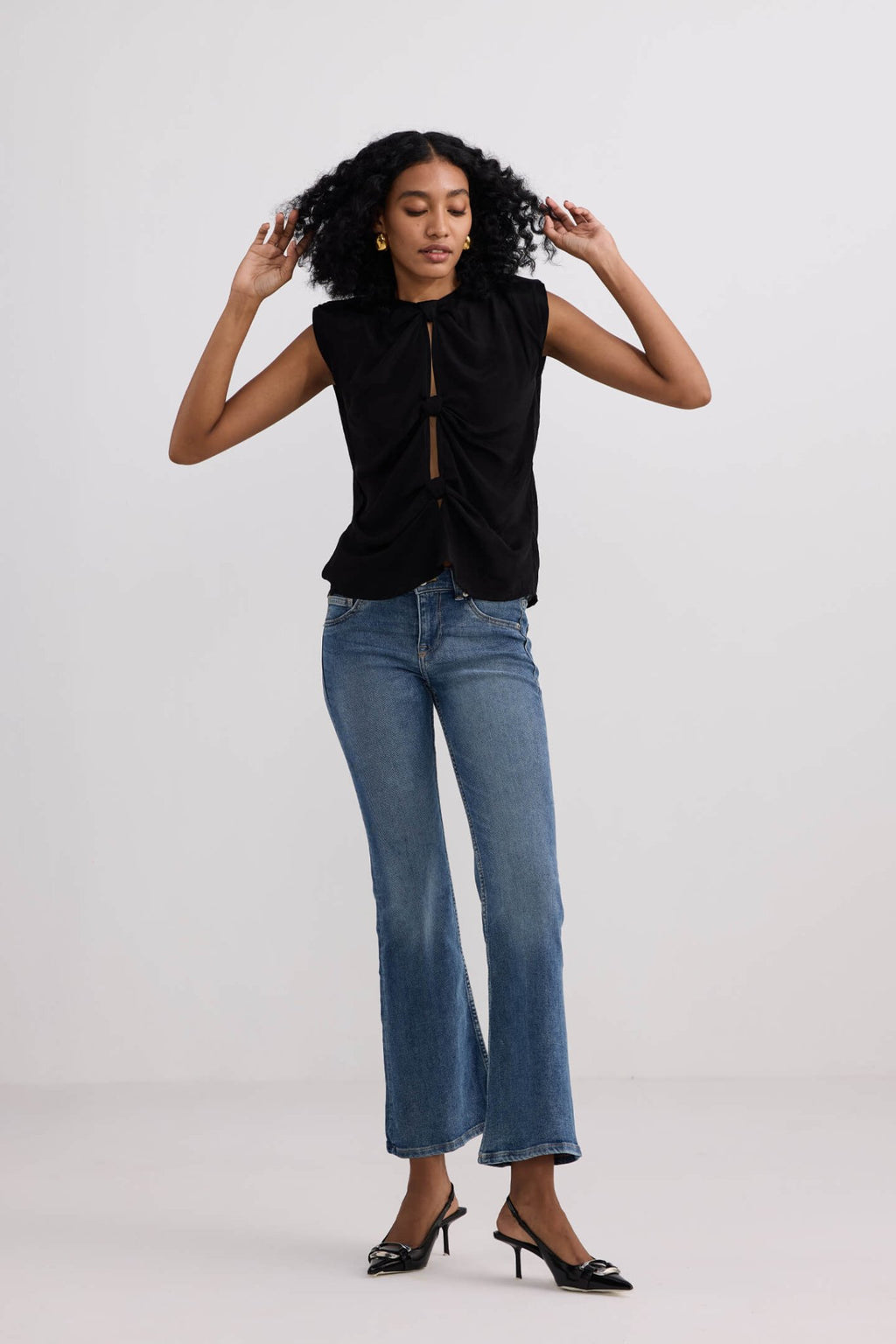 The Knot - so - Basic Top in Black - Addy Avenue