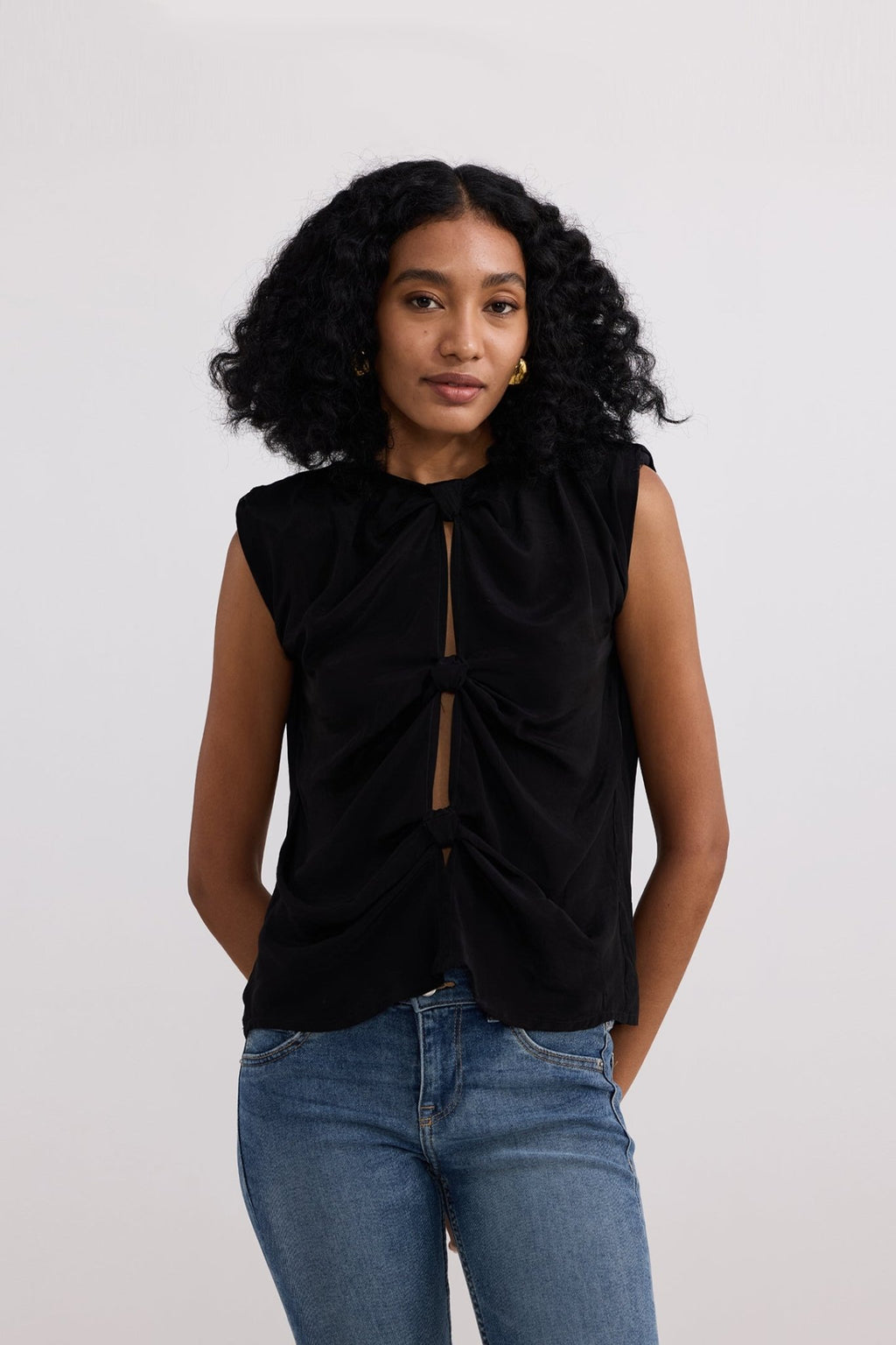 The Knot - so - Basic Top in Black - Addy Avenue