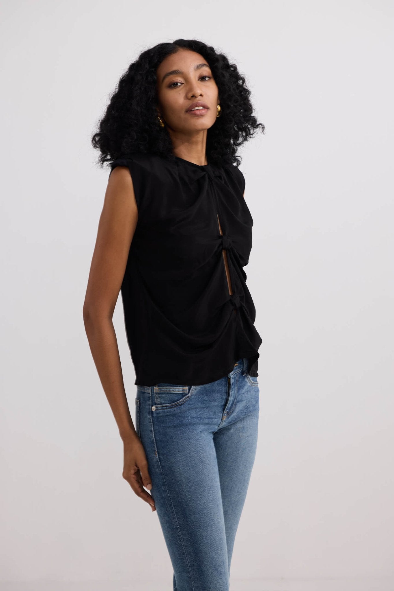 The Knot - so - Basic Top in Black - Addy Avenue