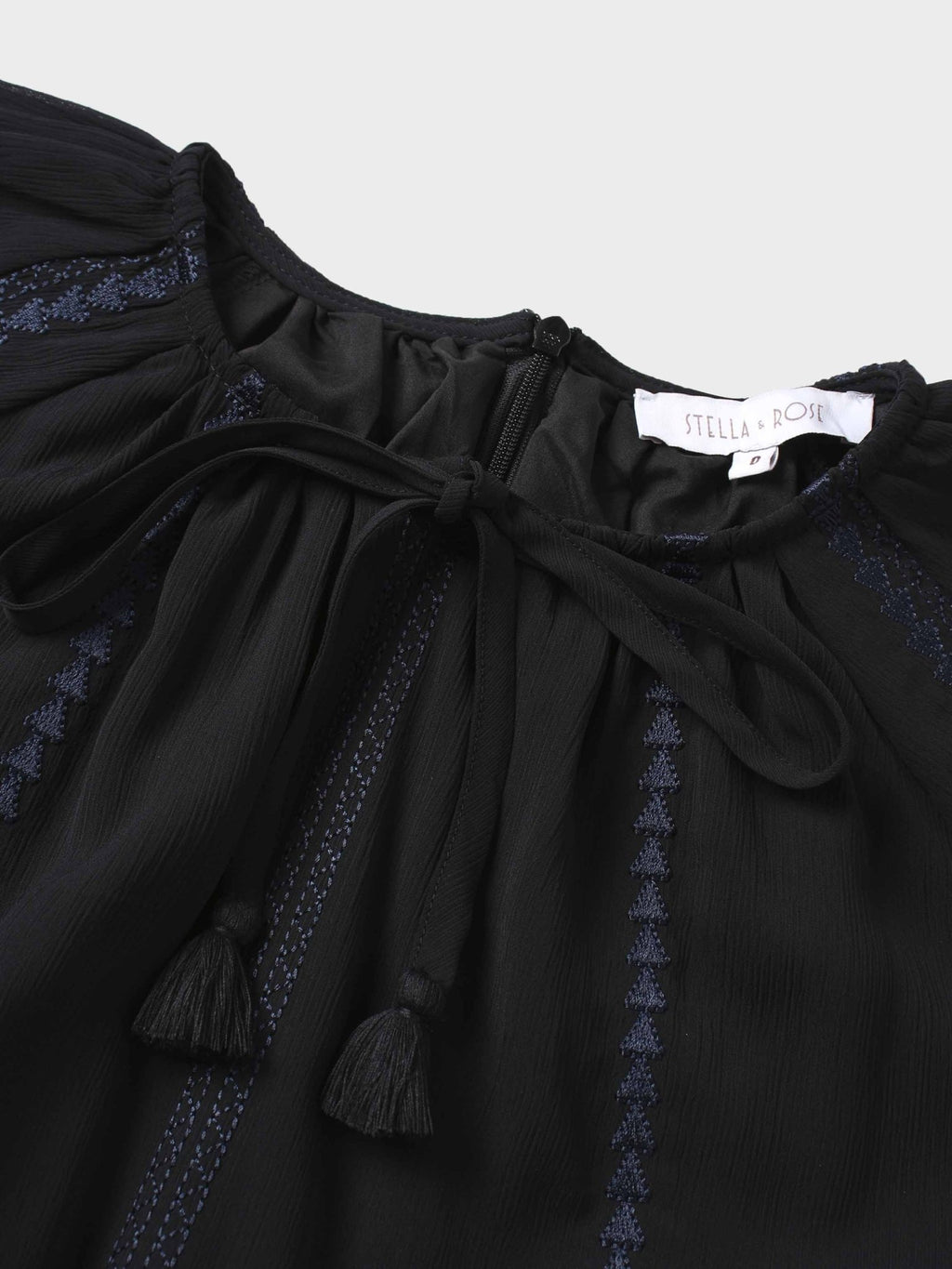 Tiered Dress - Black/Navy - Addy Avenue