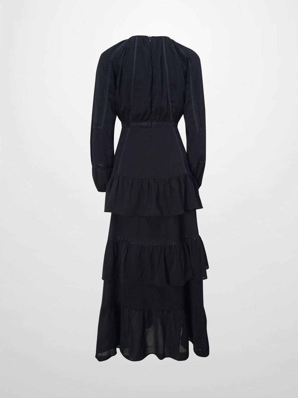 Tiered Dress - Black/Navy - Addy Avenue