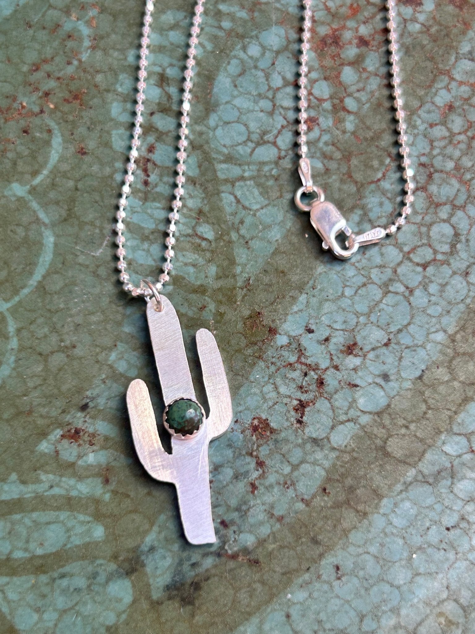 Turquoise Cactus Necklace - Addy Avenue