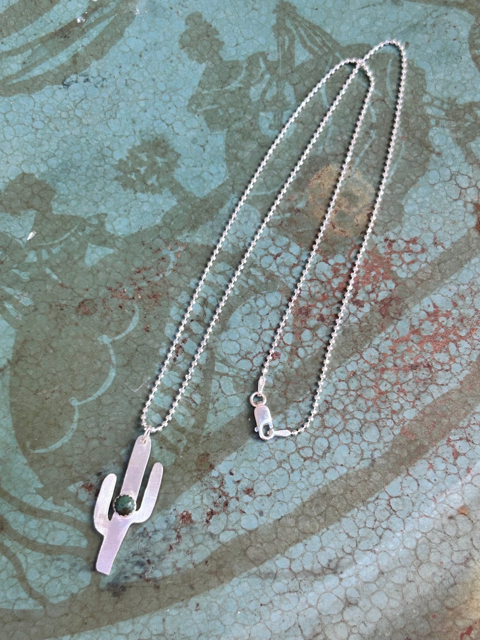 Turquoise Cactus Necklace - Addy Avenue
