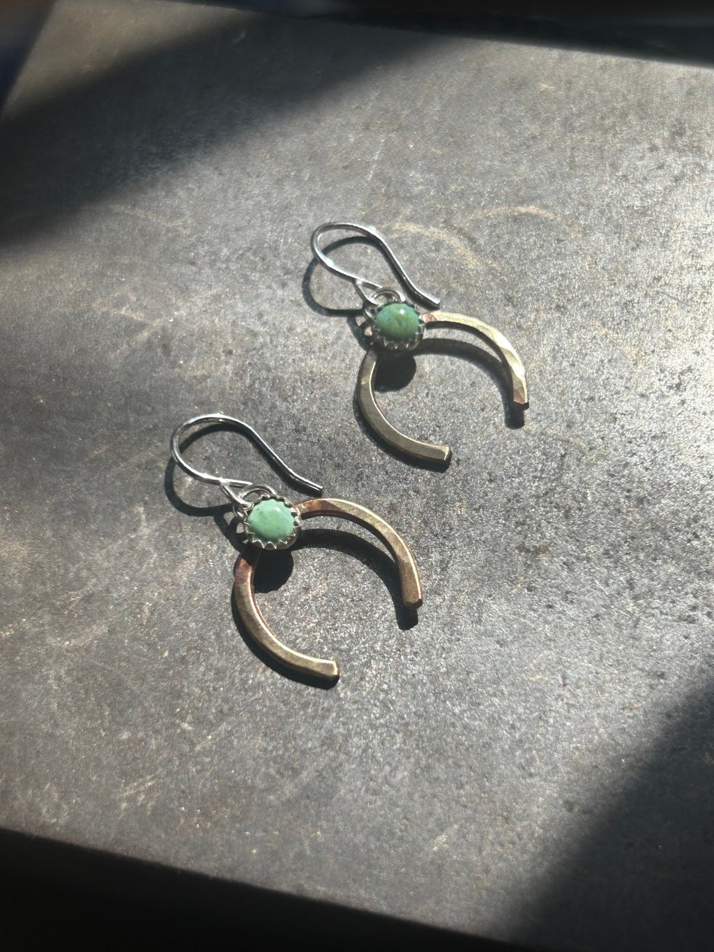 Turquoise Lucky Horseshoe Drop Earrings - Addy Avenue