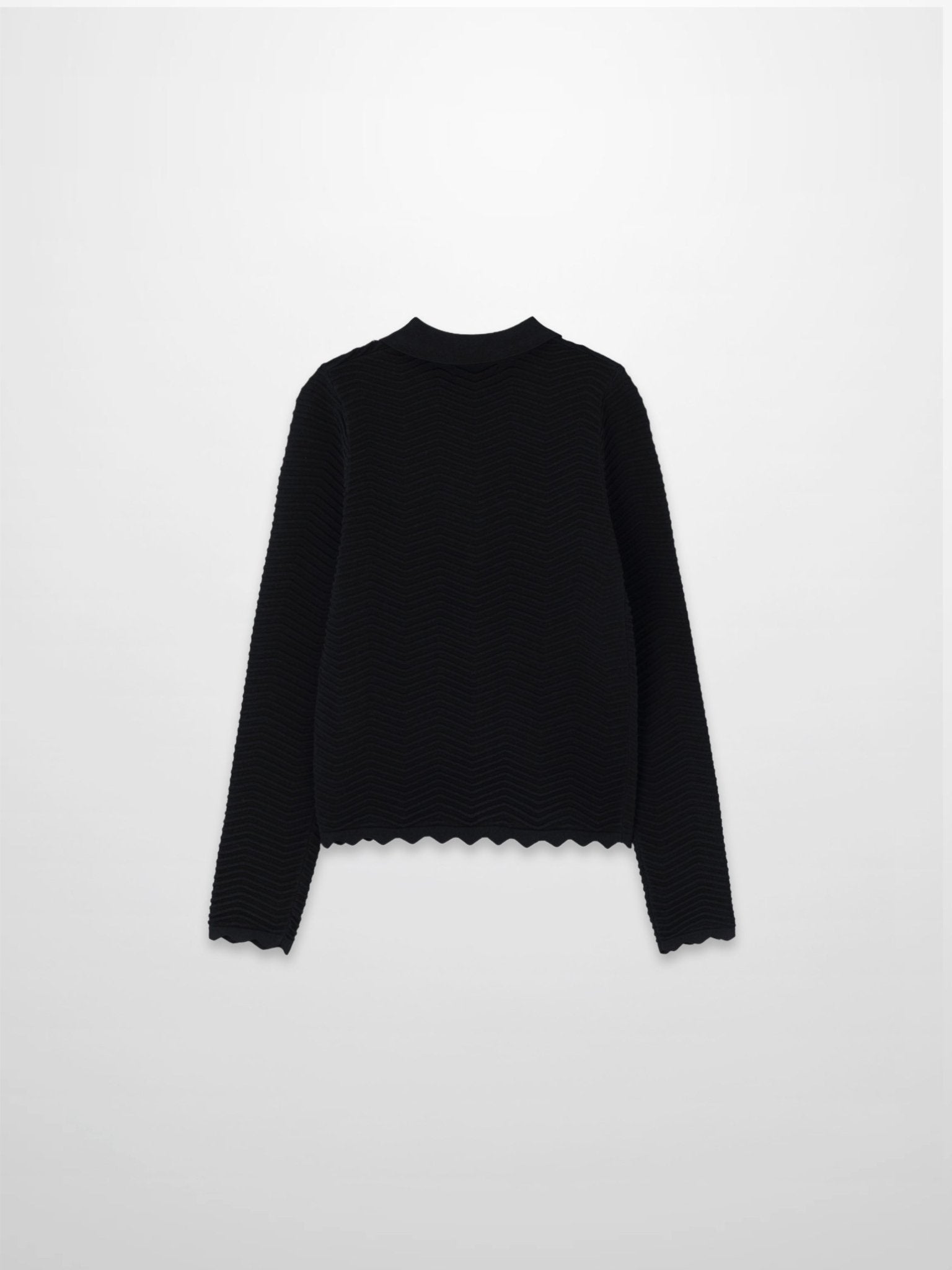 Wave Knit Cardigan - Black - Addy Avenue