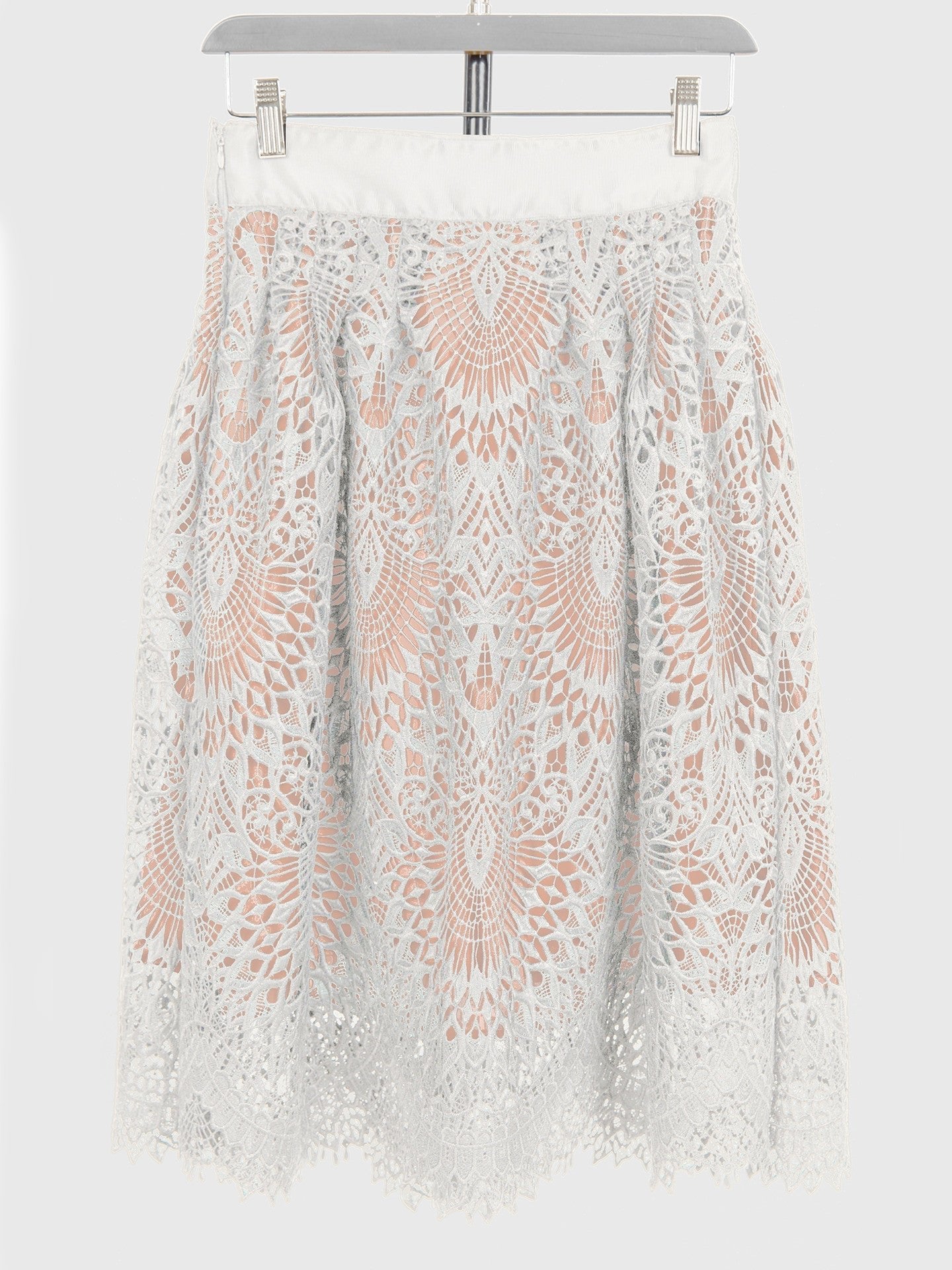 White Lace Victoria Skirt - Addy Avenue