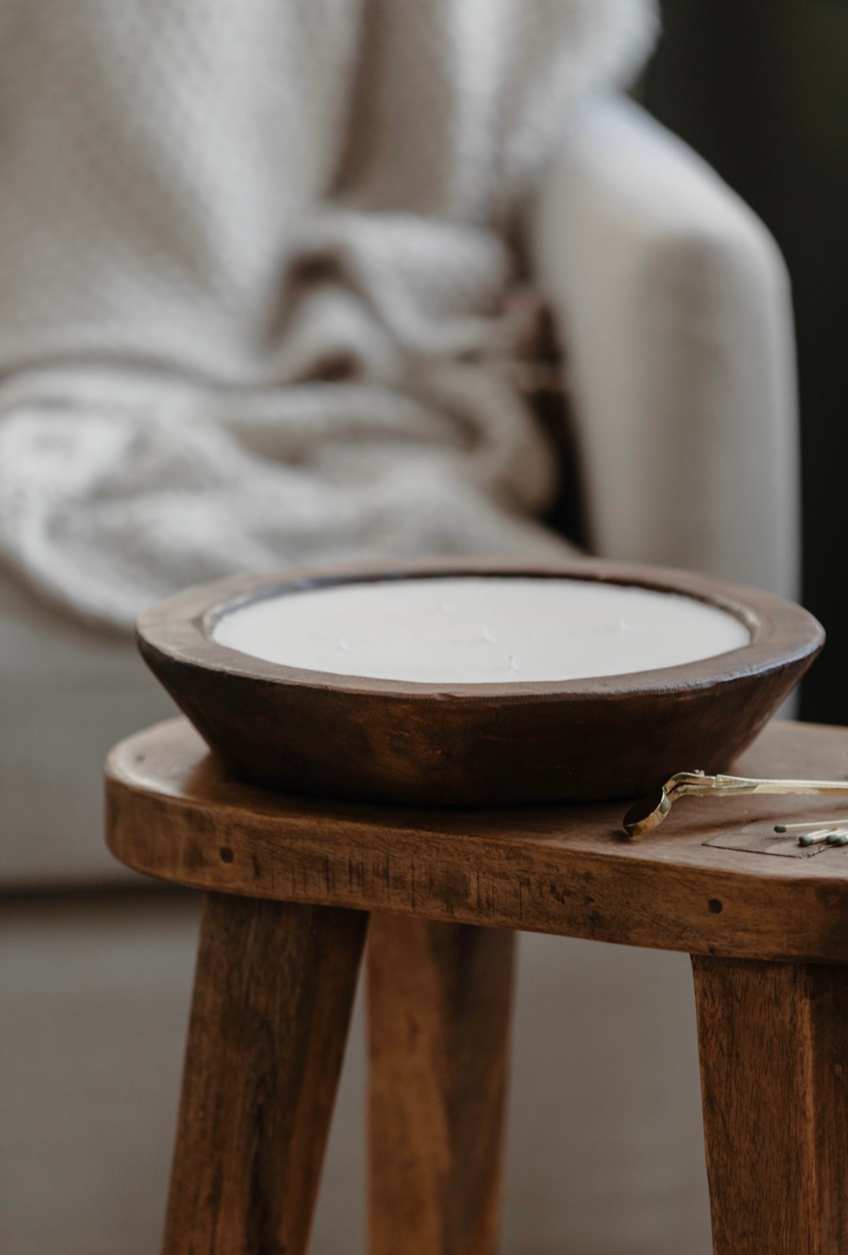 Wooden Bowl 5 Wick Candle - Addy Avenue