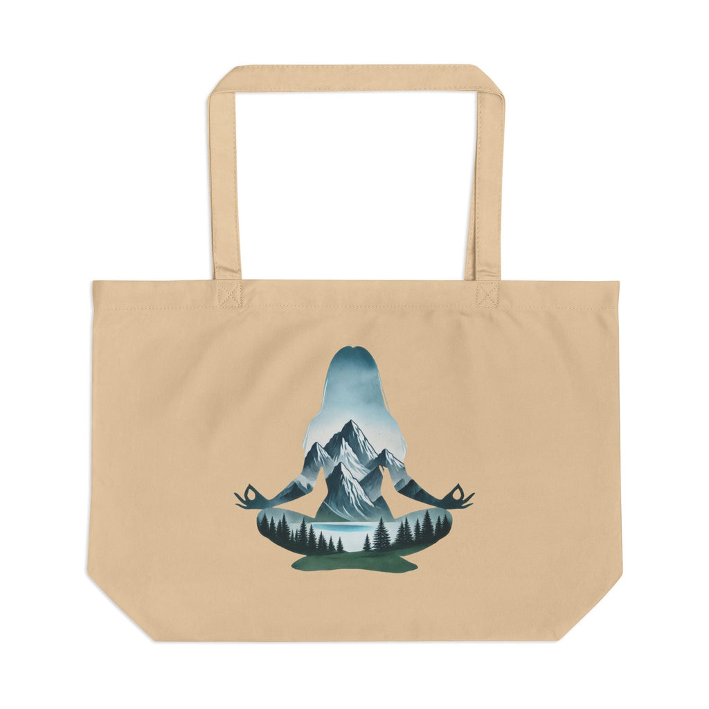 Yoga Silhouette Eco Tote | Large Canvas Market Bag - Addy Avenue