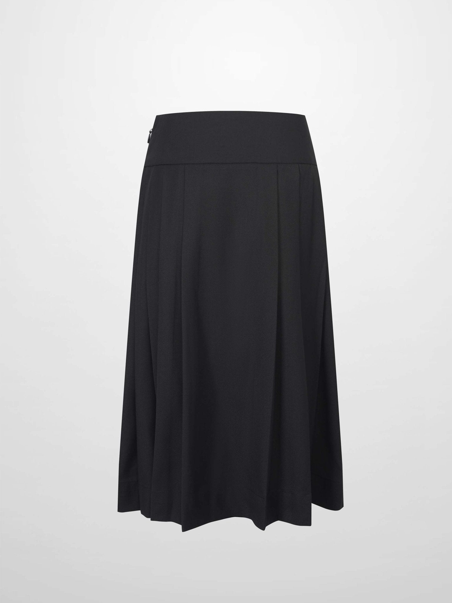 Yoke Pleated Skirt - Black - Addy Avenue