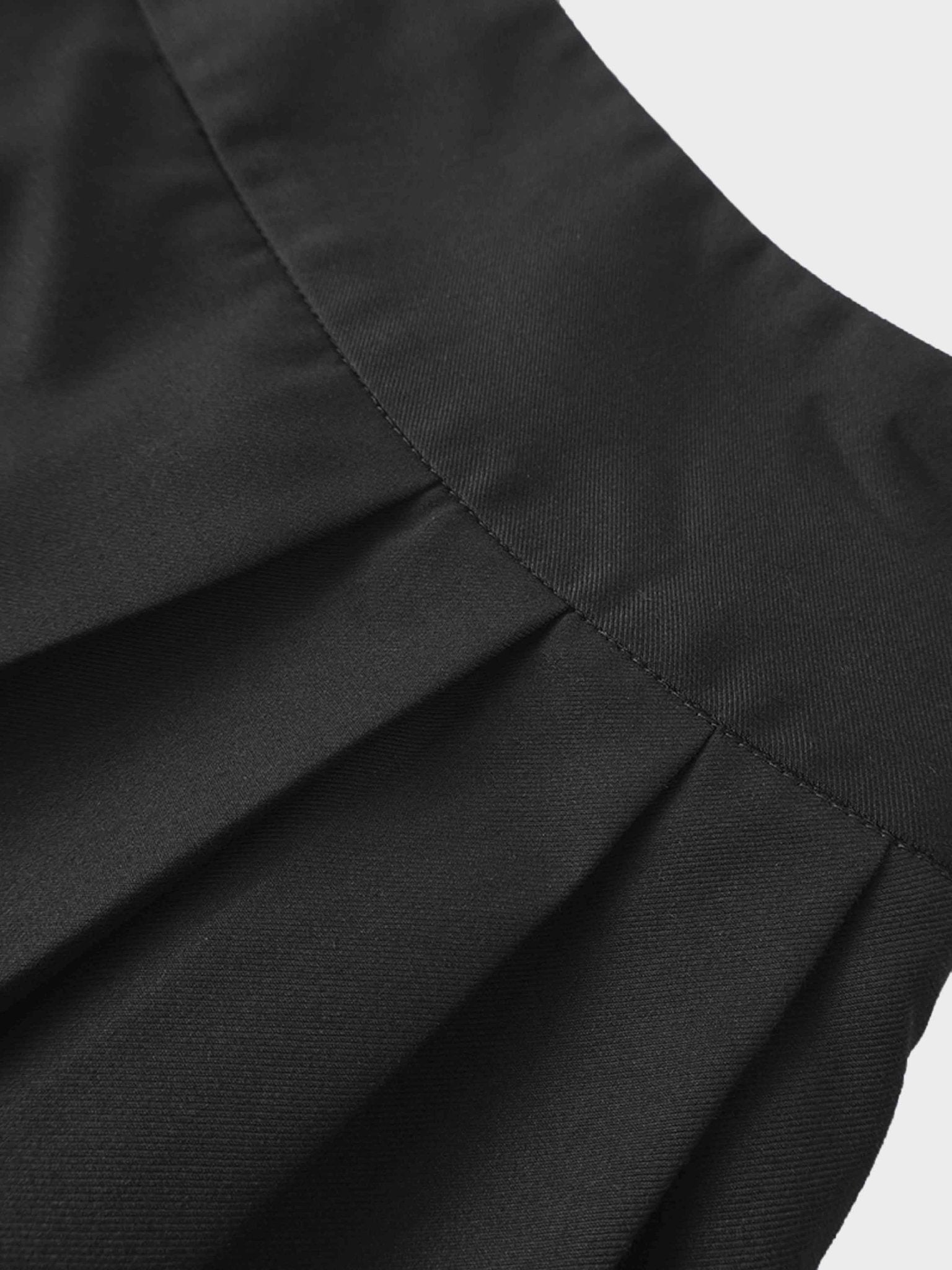 Yoke Pleated Skirt - Black - Addy Avenue