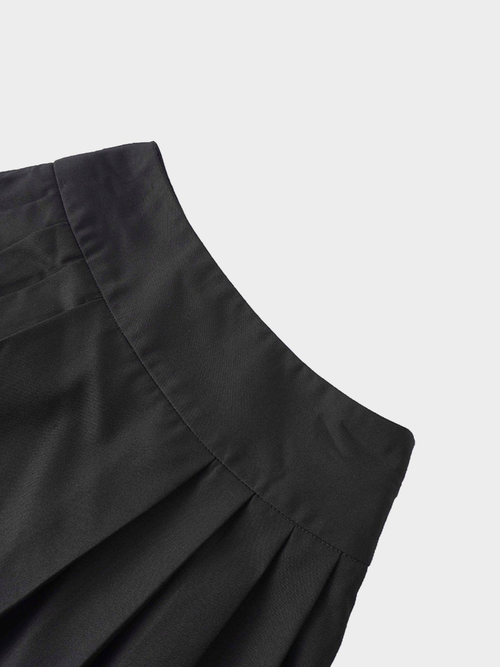 Yoke Pleated Skirt - Black - Addy Avenue