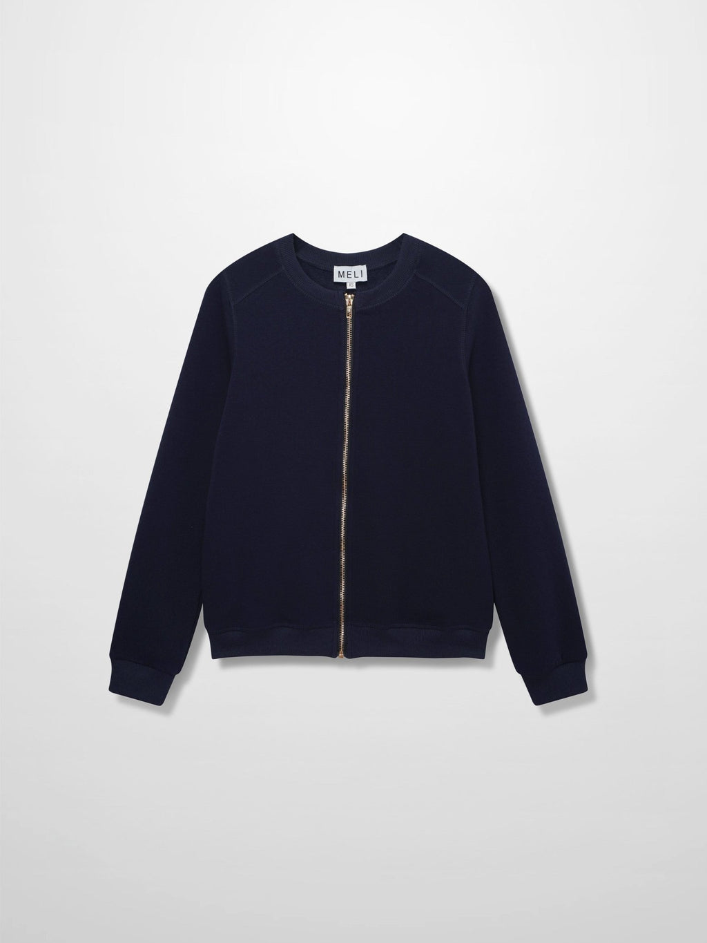 Zip Up Bomber Sweatshirt - Navy - Addy Avenue